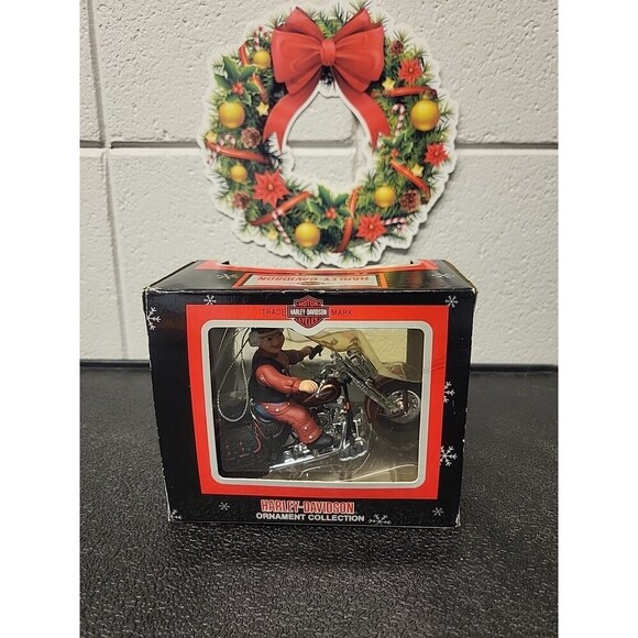 Harley Davidson North Pole Motorcycle Club Ornament Mrs. Claus 2001 Cavanagh - Picture 1 of 5